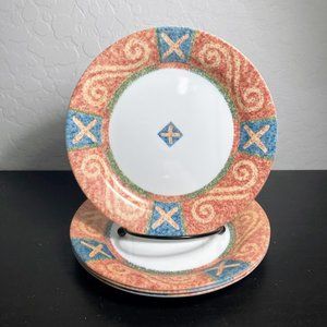 Corelle Sand Art Dessert Plates lot of 4